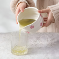 Matcha Set 5 Pieces White Floral Bowl Bamboo Whisk Ceramic-Kitchen & Dining > Coffee & Tea-casanuva-casanuva