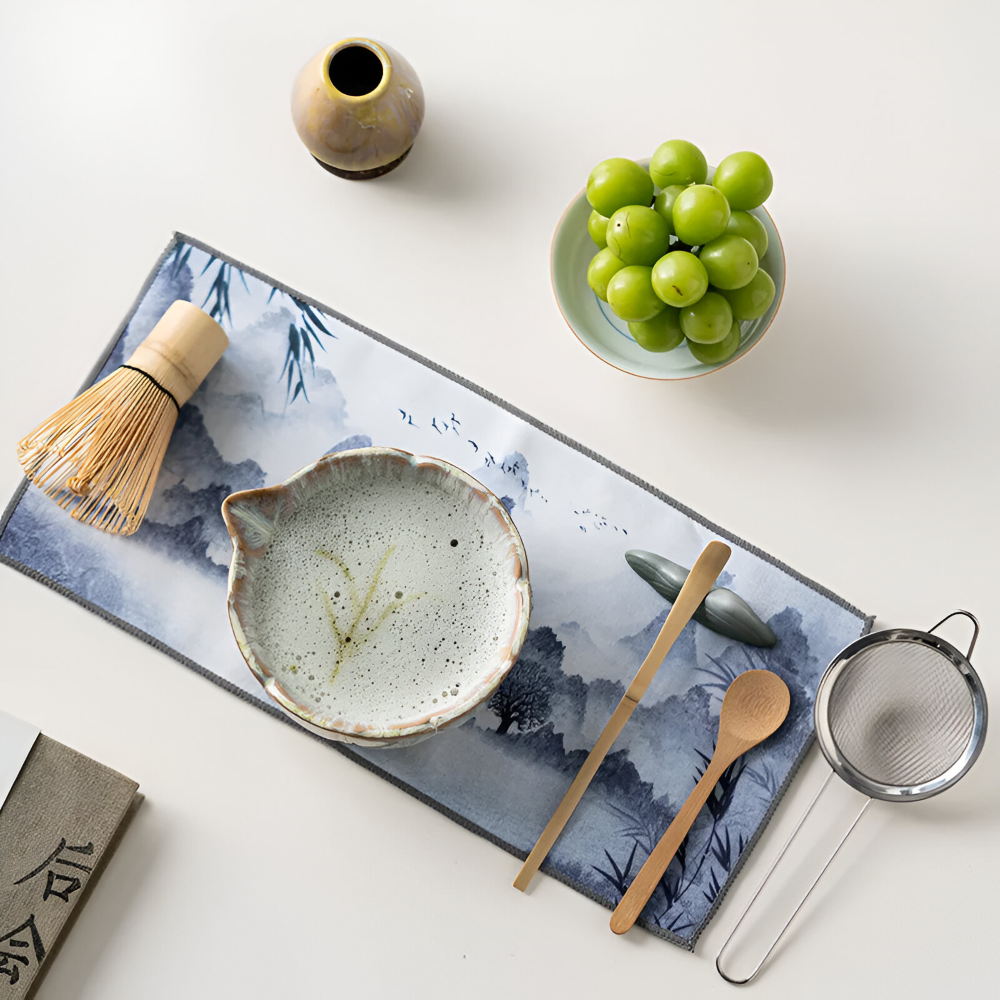 Matcha Set 8 Pieces Handmade Bowl 550 ml with Bamboo Accessories-Kitchen & Dining > Coffee & Tea-casanuva-casanuva