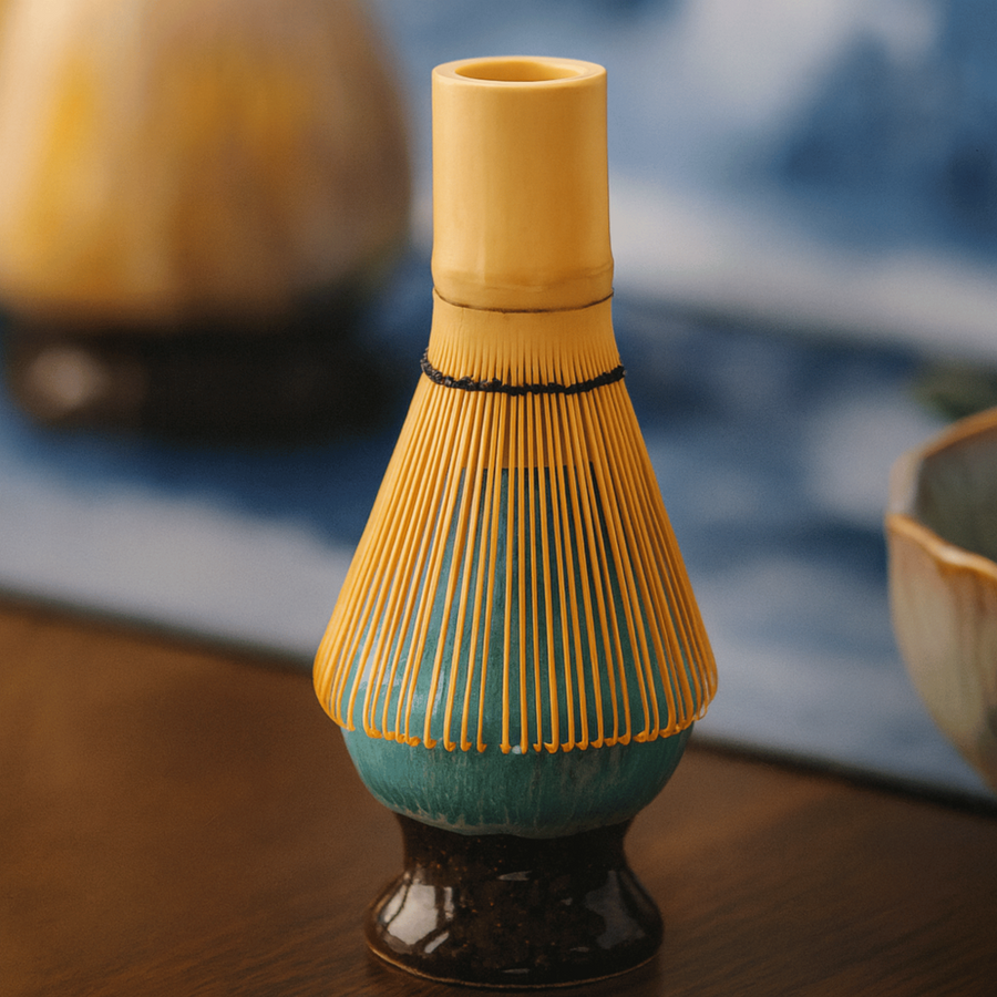 Matcha Set 8 Pieces Handmade Bowl 550 ml with Bamboo Accessories-Kitchen & Dining > Coffee & Tea-casanuva-casanuva