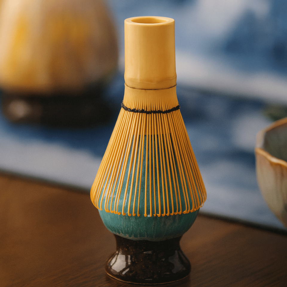 Matcha Set 8 Pieces Handmade Bowl 550 ml with Bamboo Accessories-Kitchen & Dining > Coffee & Tea-casanuva-casanuva