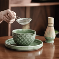 Matcha Set Green Ceramic 500ml with Bamboo Accessories 5 Piece-Kitchen & Dining > Coffee & Tea-casanuva-casanuva