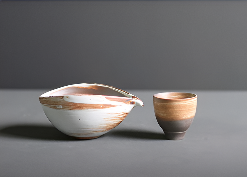 Matcha Tea Set 4-Piece Bamboo and Ceramic Handcrafted Sustainable-Kitchen & Dining > Coffee & Tea-casanuva-casanuva