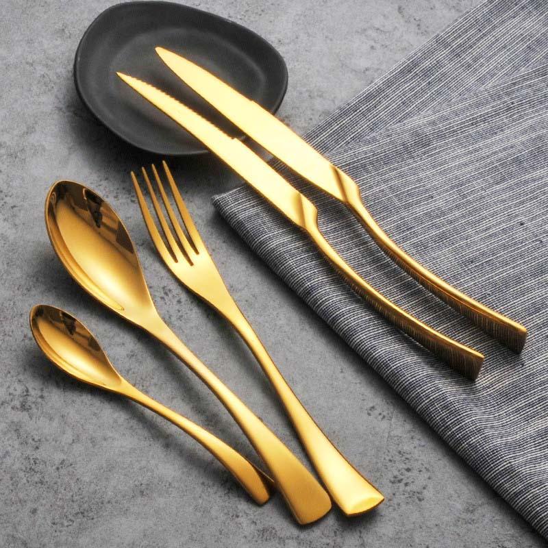 Maya Flatware Set Premium 18/10 Stainless Steel Chef Designed-Kitchen & Dining > Cutlery-casanuva-casanuva
