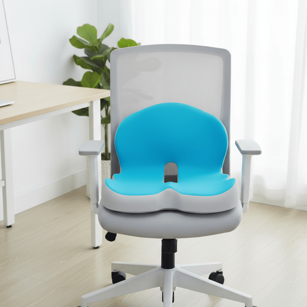 Memory Foam Pillow for Posture and Comfort-Bedding & Bath > Pillowcases-casanuva-Ice Silk/Blue-casanuva