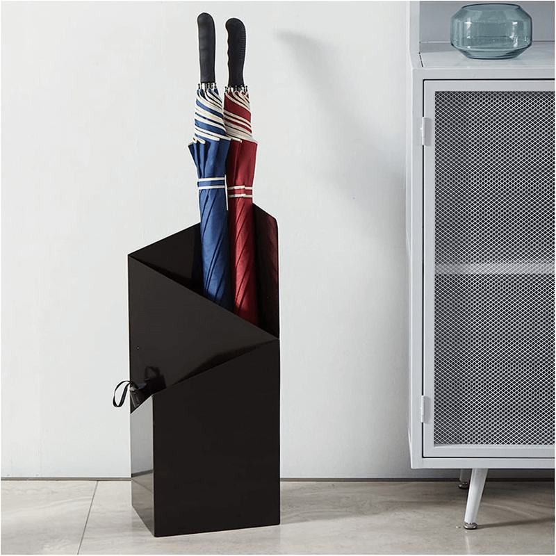 Metal Umbrella Stand Scandinavian Design for Stylish Entryway-Home Decor > Decorative Accessories-casanuva-Black-casanuva