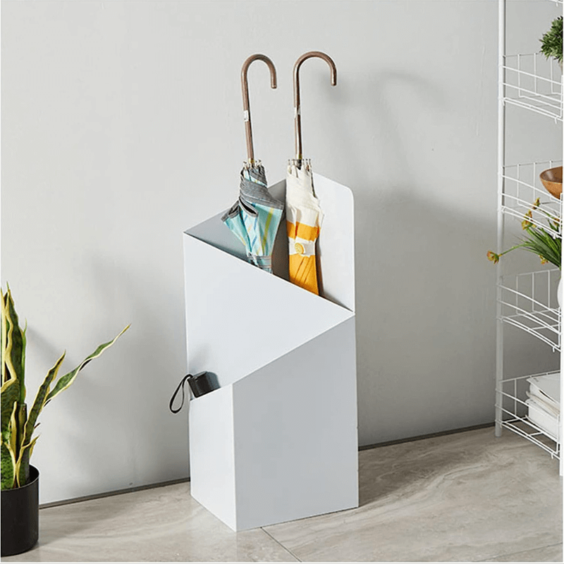 Metal Umbrella Stand Scandinavian Design for Stylish Entryway-Home Decor > Decorative Accessories-casanuva-White-casanuva