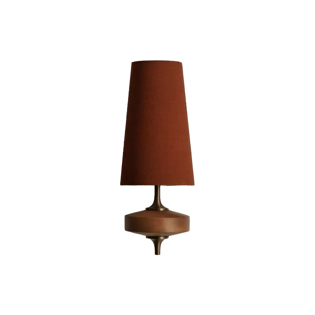 Mid Century Wall Sconce with Wood and Fabric Shade-Lighting > Wall Lights-casanuva-Red-casanuva
