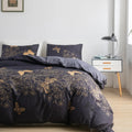 Midnight Butterfly Duvet Cover Set 3 Pieces-Bedding & Bath > Bedding Sets-casanuva-casanuva