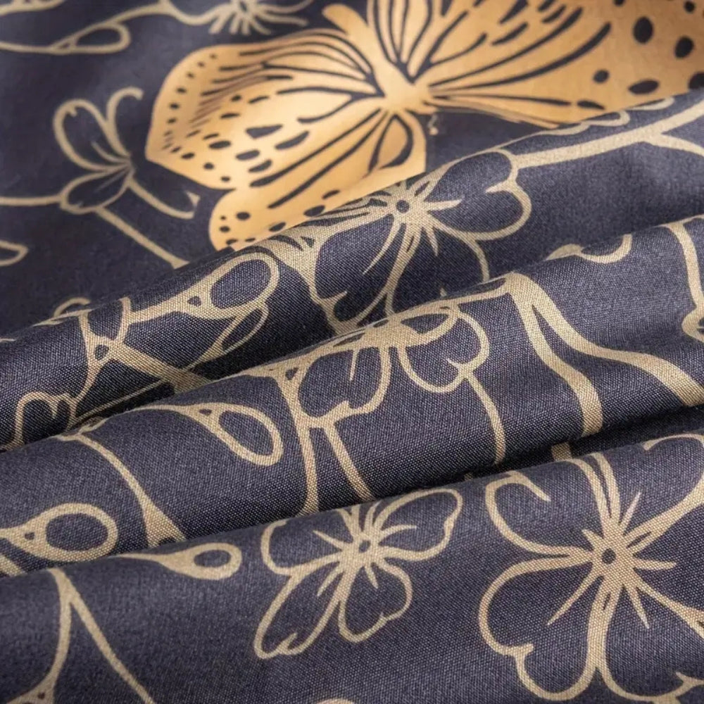 Midnight Butterfly Duvet Cover Set 3 Pieces-Bedding & Bath > Bedding Sets-casanuva-casanuva