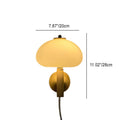 Milk White Glass Dome Mushroom Wall Sconce Lamp-Lighting > Wall Lights-casanuva-casanuva