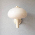 Milk White Glass Dome Mushroom Wall Sconce Lamp-Lighting > Wall Lights-casanuva-casanuva