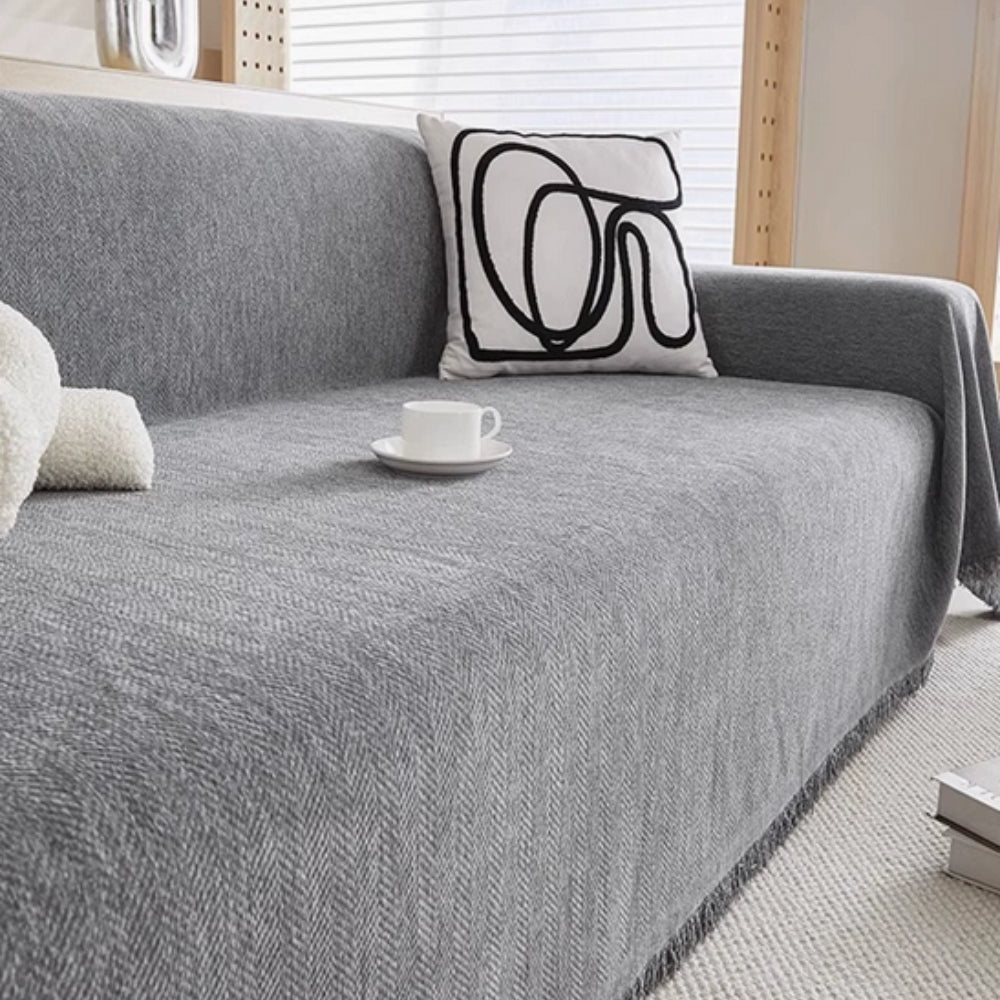 Minimalist Stretch Sofa Cover-Covers & Textiles > Sofa Covers-casanuva-Gray-71"x51"-casanuva