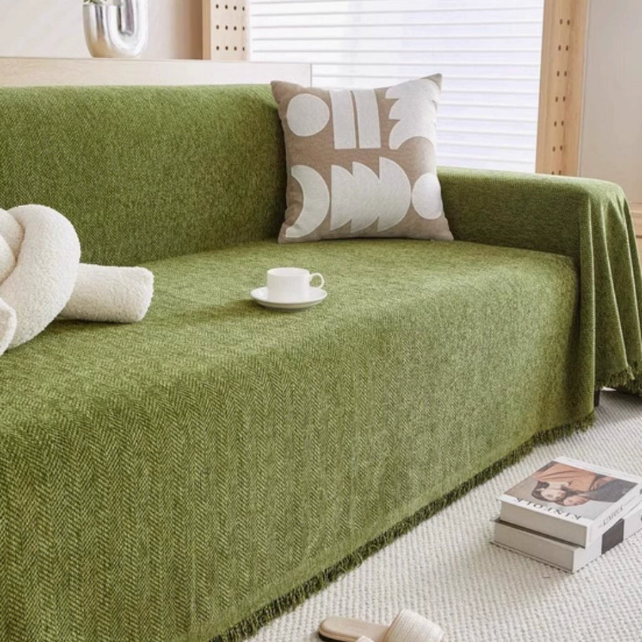 Minimalist Stretch Sofa Cover-Covers & Textiles > Sofa Covers-casanuva-Green-71"x51"-casanuva