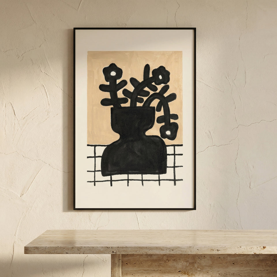 Minimalist Wabi-Sabi Decorative Painting for Living Room and Dining Room Mural-Home Decor > Decorative Accessories-casanuva-casanuva