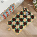 Moroccan Patterned Bath Mat Washable Non Slip-Bedding & Bath > Bath Mats-casanuva-casanuva