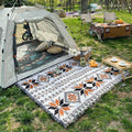 Moroccan Picnic Blanket Washable Microfiber Cotton Blend Boho Pattern-Bedding & Bath > Blankets-casanuva-casanuva