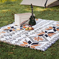 Moroccan Picnic Blanket Washable Microfiber Cotton Blend Boho Pattern-Bedding & Bath > Blankets-casanuva-casanuva