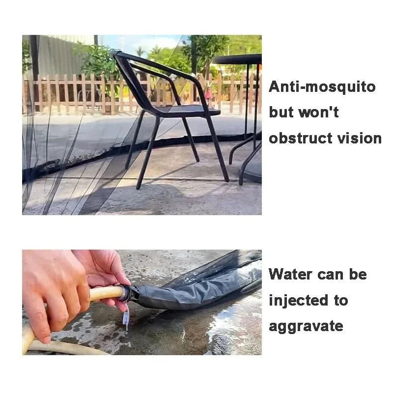 Mosquito Net for Parasol Up to 4m with Zip Fastener-Home Decor > Decorative Accessories-casanuva-casanuva