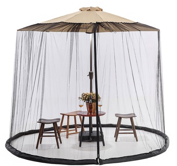 Mosquito Net for Parasol Up to 4m with Zip Fastener-Home Decor > Decorative Accessories-casanuva-Beige-300x230 cm-casanuva