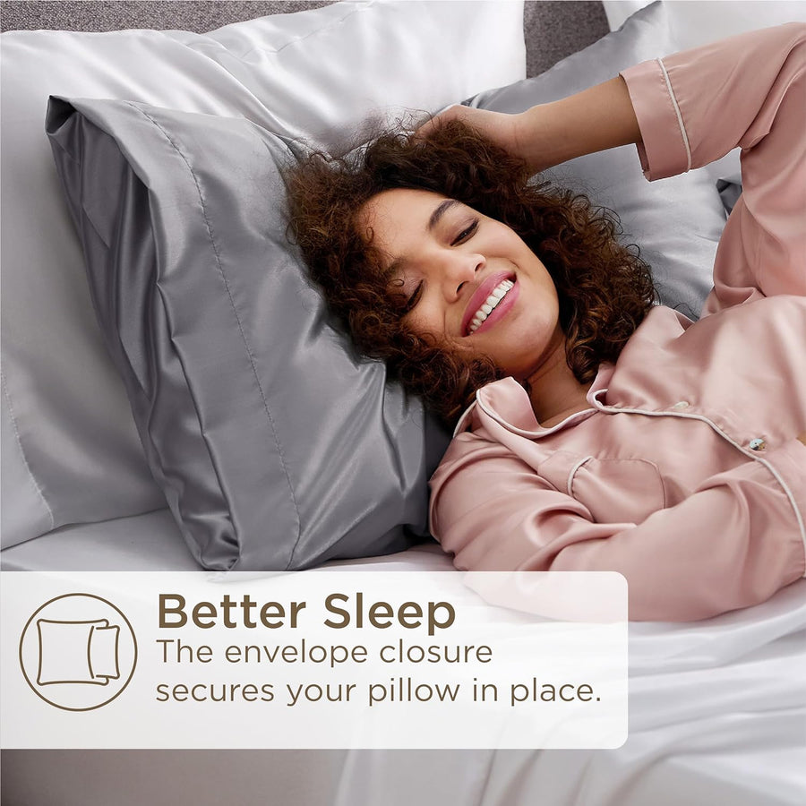 Mulberry Silk Pillowcase Skin Recovery Twin Pack-Bedding & Bath > Pillowcases-casanuva-casanuva