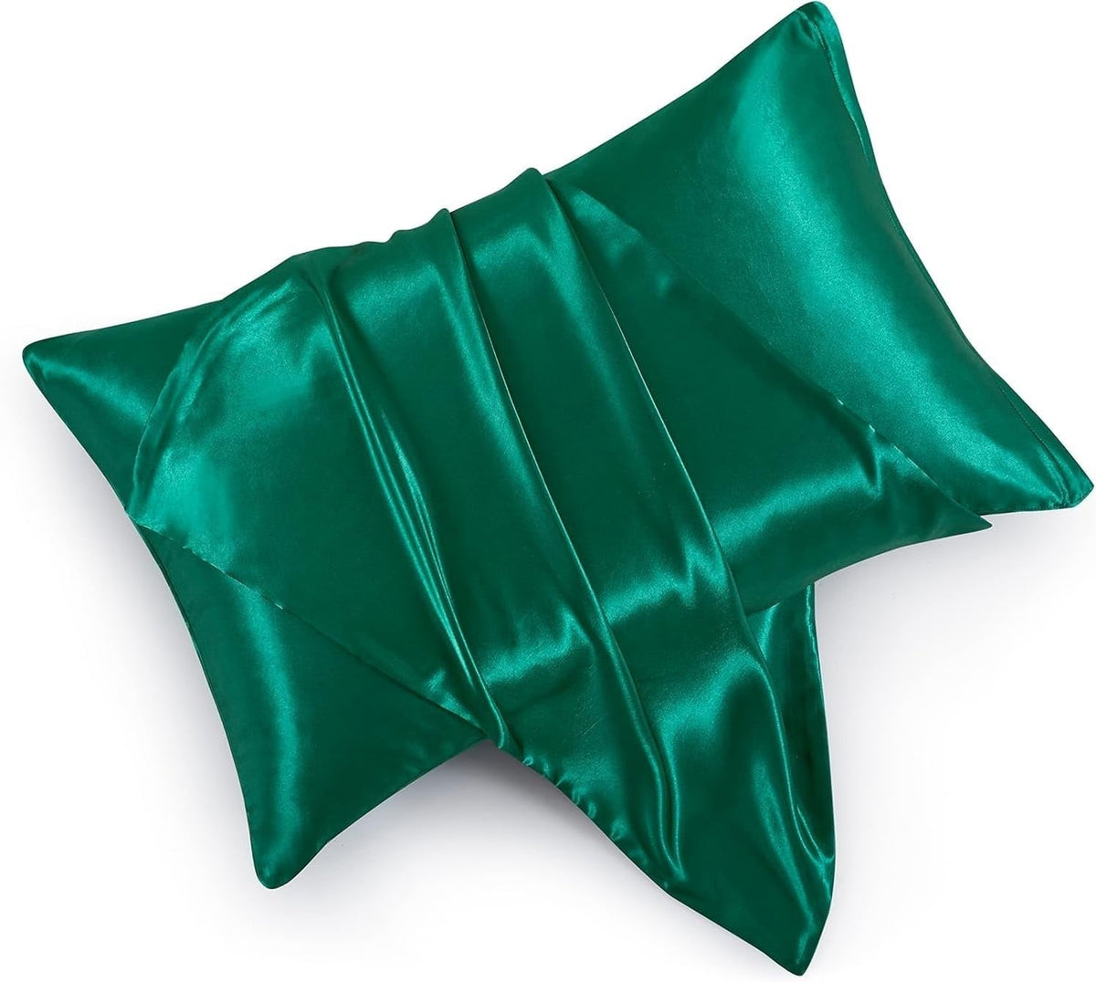 Mulberry Silk Pillowcase Skin Recovery Twin Pack-Bedding & Bath > Pillowcases-casanuva-Standard (20"x26")-Forest Green-casanuva