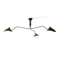 Multi-Arm Spider Ceiling Light Fixture-Lighting > Ceiling Lights-casanuva-150cmx32cm-Black-casanuva