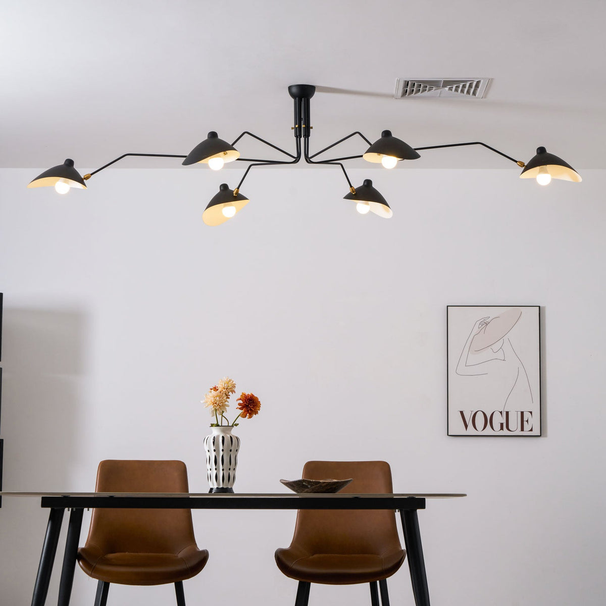 Multi-Arm Spider Ceiling Light Fixture-Lighting > Ceiling Lights-casanuva-casanuva