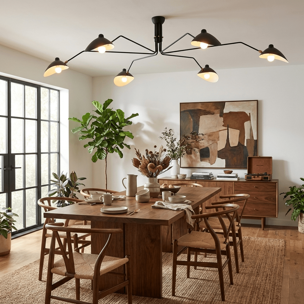 Multi-Arm Spider Ceiling Light Fixture-Lighting > Ceiling Lights-casanuva-casanuva