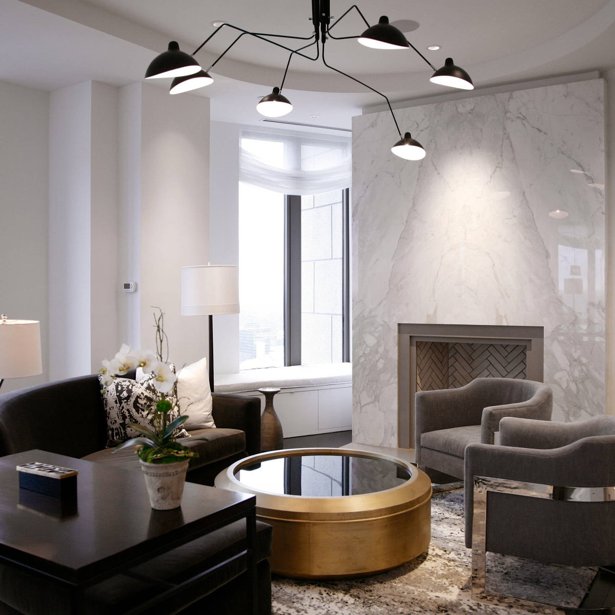 Multi-Arm Spider Ceiling Light Fixture-Lighting > Ceiling Lights-casanuva-casanuva