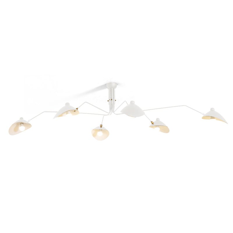 Multi-Arm Spider Ceiling Light Fixture-Lighting > Ceiling Lights-casanuva-6heads 220cmx32cm-White-casanuva