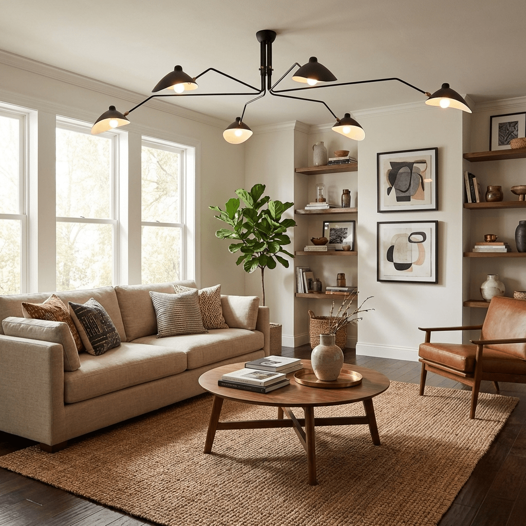 Multi-Arm Spider Ceiling Light Fixture-Lighting > Ceiling Lights-casanuva-casanuva
