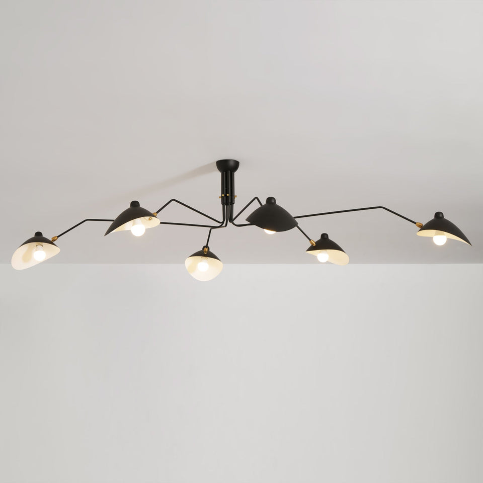 Multi-Arm Spider Ceiling Light Fixture-Lighting > Ceiling Lights-casanuva-casanuva