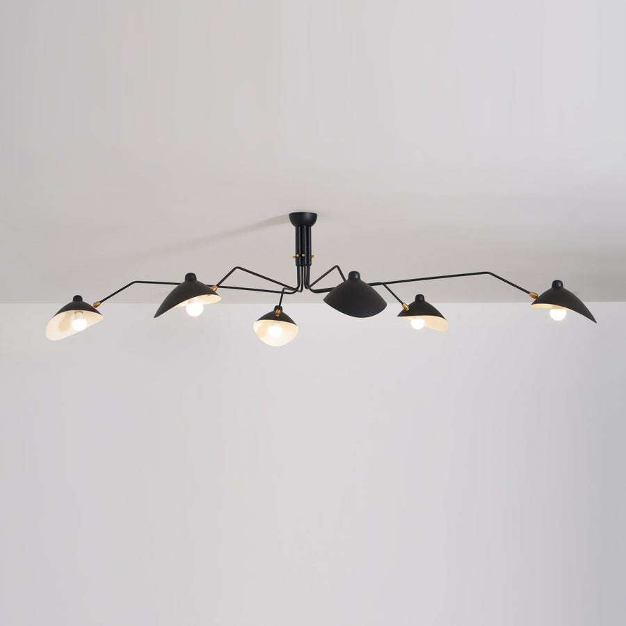 Multi-Arm Spider Ceiling Light Fixture-Lighting > Ceiling Lights-casanuva-casanuva
