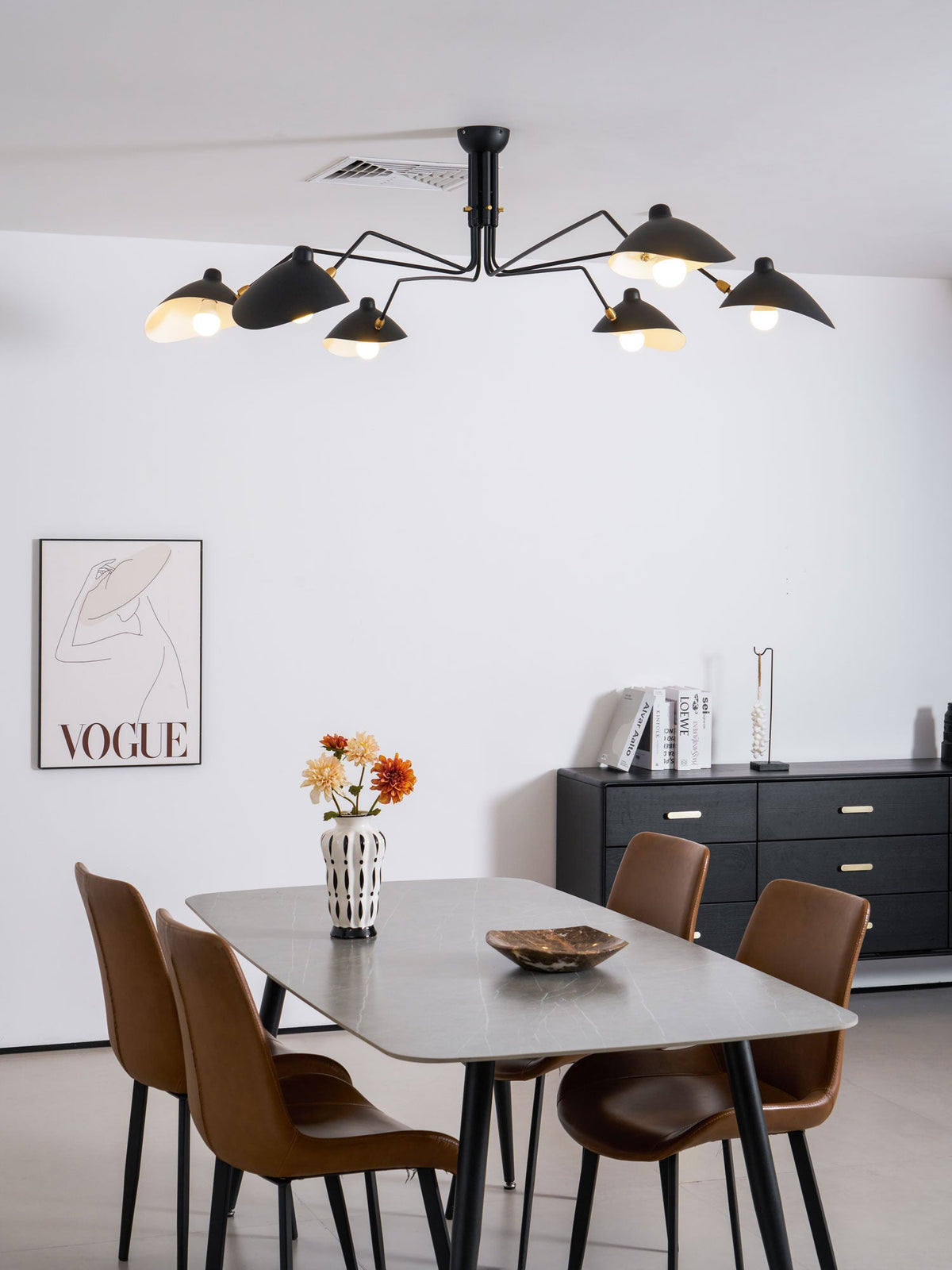 Multi-Arm Spider Ceiling Light Fixture-Lighting > Ceiling Lights-casanuva-casanuva