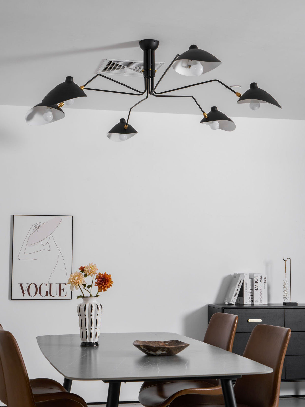 Multi-Arm Spider Ceiling Light Fixture-Lighting > Ceiling Lights-casanuva-casanuva