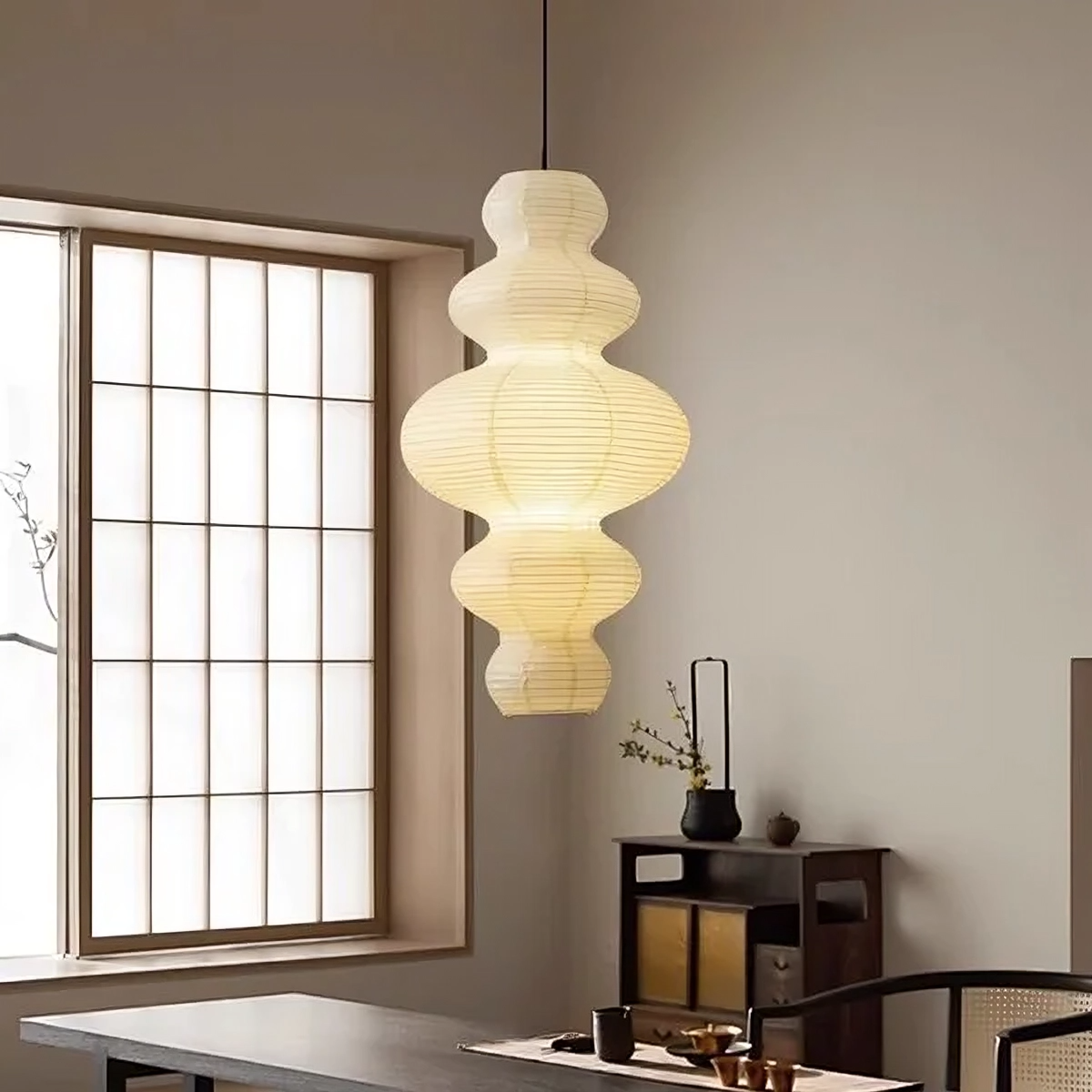Multilayer Rice Paper Pendant Light-Lighting > Pendant Lights-casanuva-casanuva