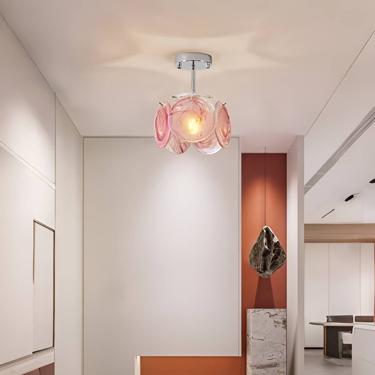 Murano Glass Art Nouveau Ceiling Light-Lighting > Chandeliers & Pendant Lights-casanuva-casanuva