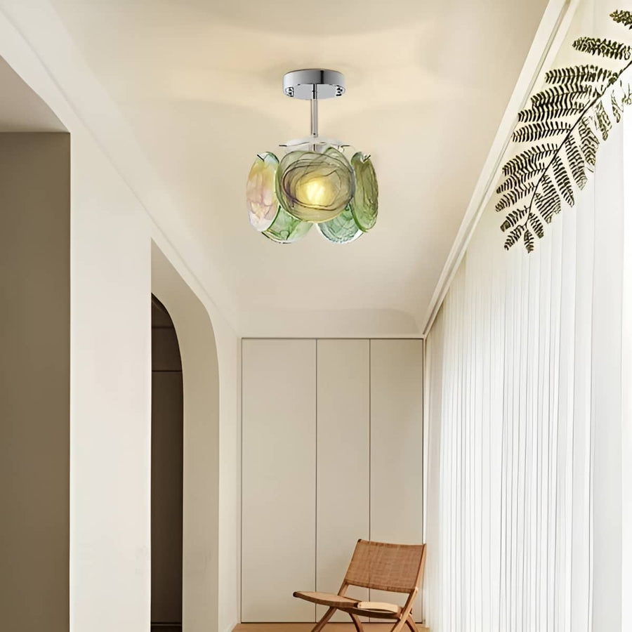 Murano Glass Art Nouveau Ceiling Light-Lighting > Chandeliers & Pendant Lights-casanuva-casanuva