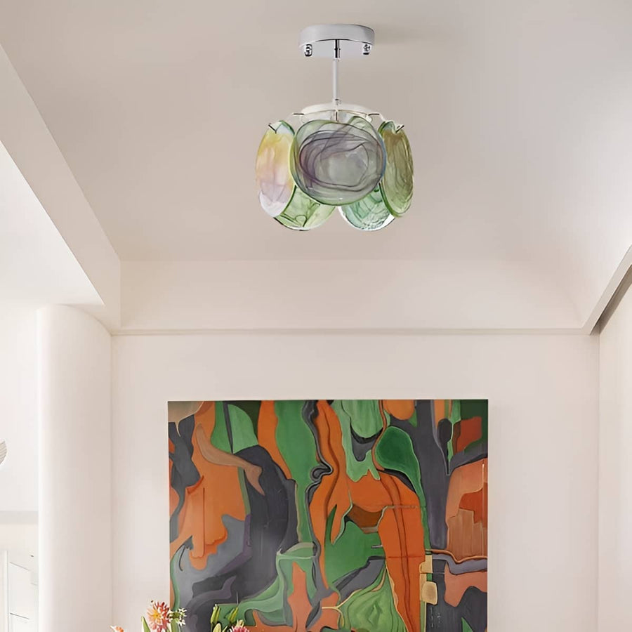 Murano Glass Art Nouveau Ceiling Light-Lighting > Chandeliers & Pendant Lights-casanuva-casanuva