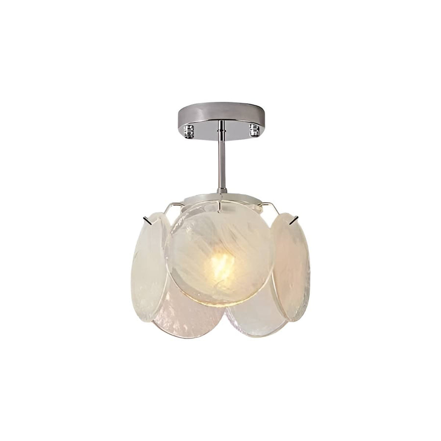 Murano Glass Art Nouveau Ceiling Light-Lighting > Chandeliers & Pendant Lights-casanuva-White-casanuva