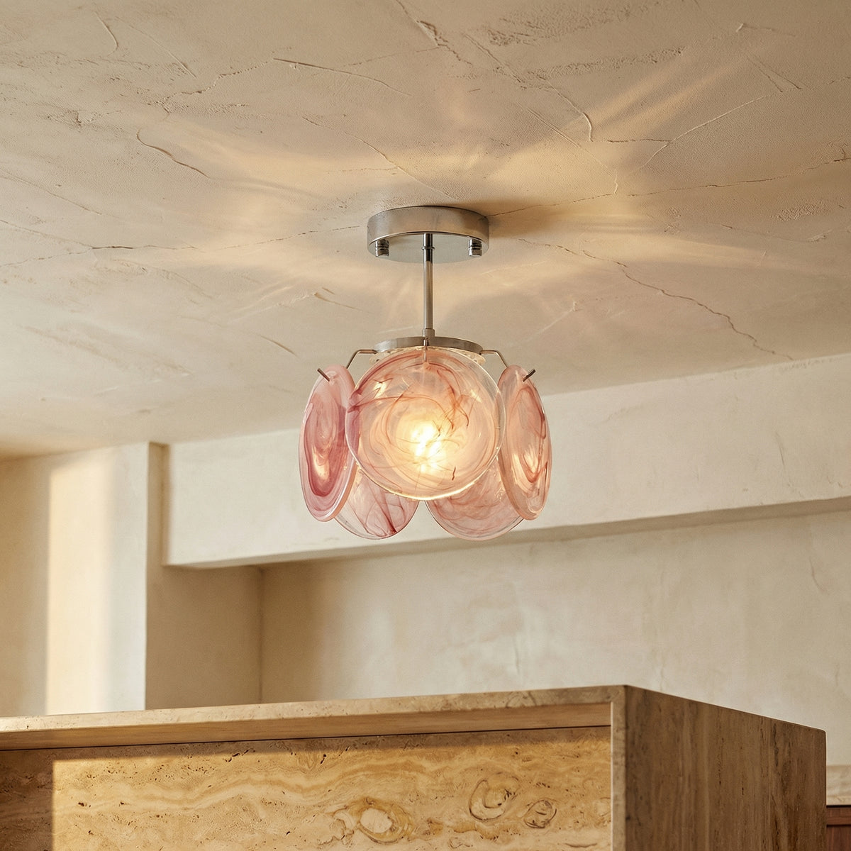 Murano Glass Art Nouveau Ceiling Light-Lighting > Chandeliers & Pendant Lights-casanuva-casanuva