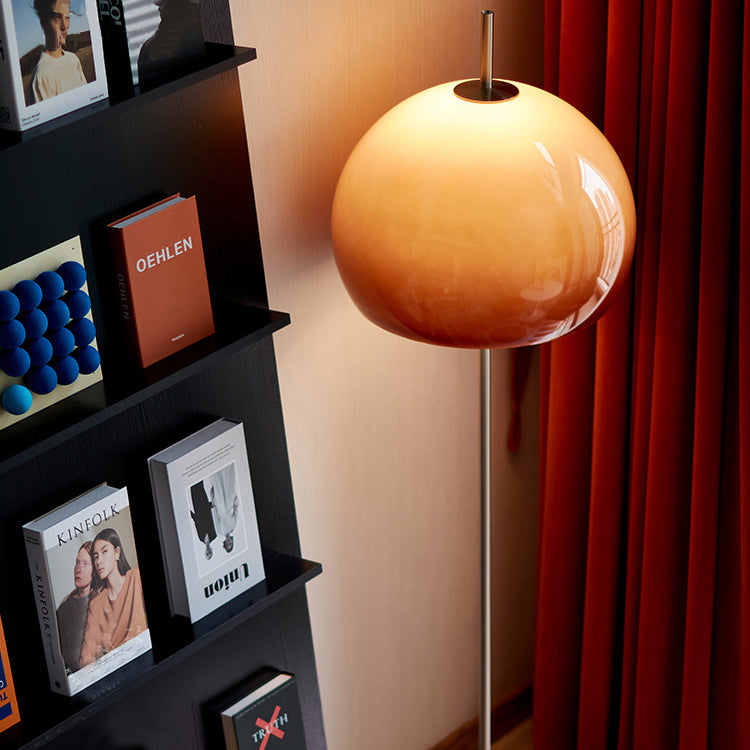 Mushroom Glass 2-Light Floor Lamp Contemporary Retro Design-Lighting > Floor Lamps-casanuva-casanuva