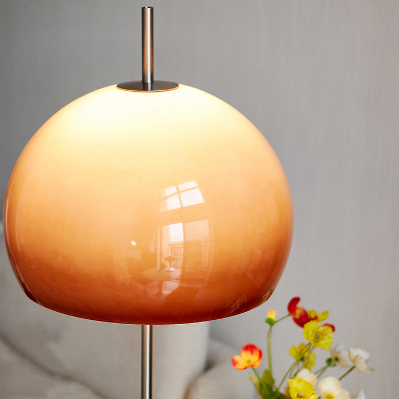 Mushroom Glass 2-Light Floor Lamp Contemporary Retro Design-Lighting > Floor Lamps-casanuva-casanuva