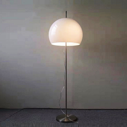 Mushroom Glass 2-Light Floor Lamp Contemporary Retro Design-Lighting > Floor Lamps-casanuva-Beige-110V-120V-casanuva