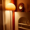 Mushroom Glass 2-Light Floor Lamp Contemporary Retro Design-Lighting > Floor Lamps-casanuva-Brown-220V-240V-casanuva