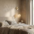 Natural Alabaster Globe Wall Light-Lighting > Wall Lights-casanuva-casanuva