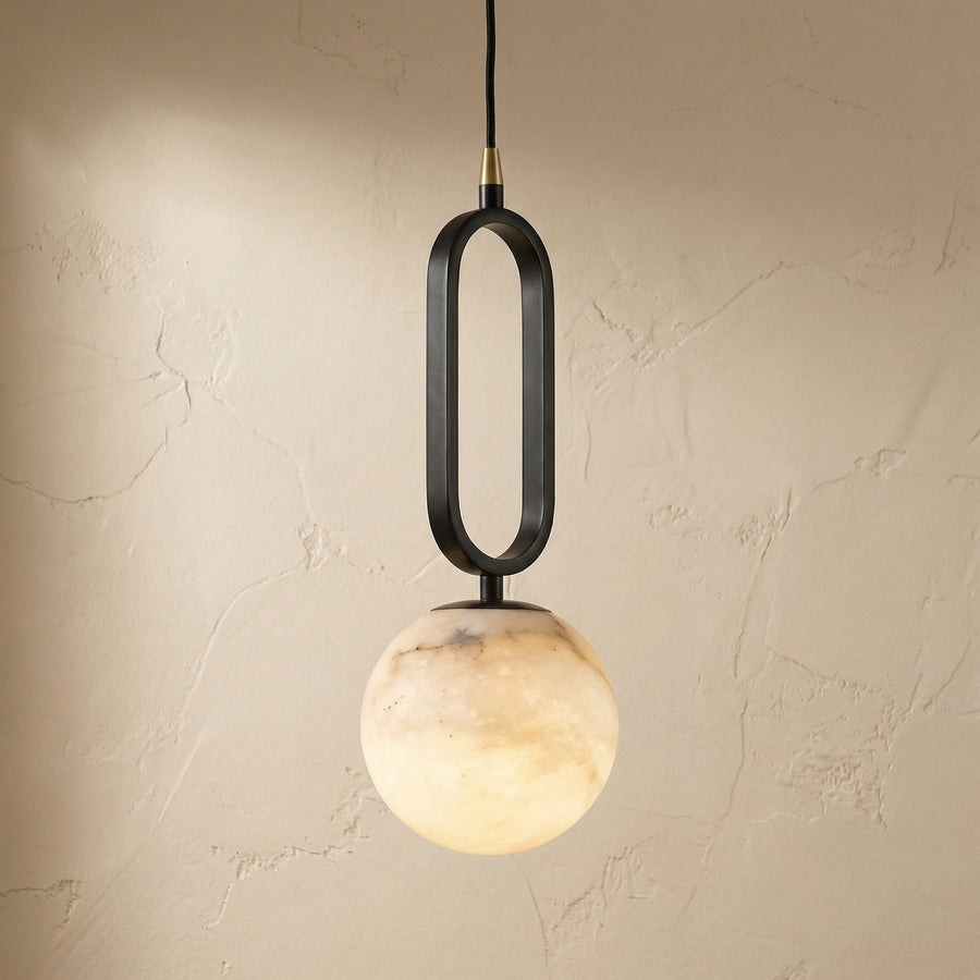 Natural Alabaster Pendant Light-Lighting > Pendant Lights-casanuva-casanuva