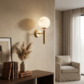 Natural Alabaster Wall Light Orb-Lighting > Wall Lights-casanuva-casanuva