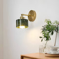 Natural Jade Dark Green Wall Light-Lighting > Wall Lights-casanuva-casanuva