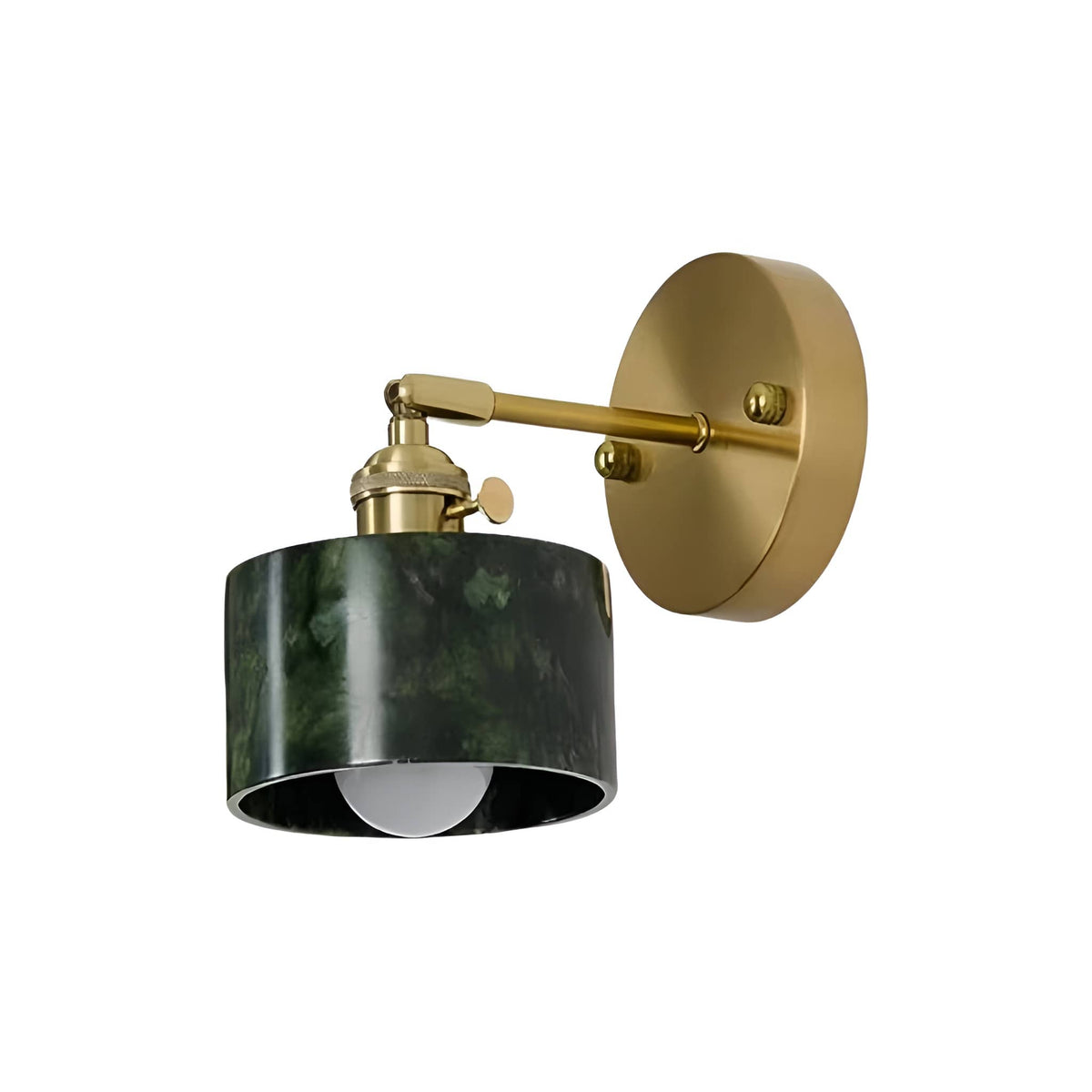 Natural Jade Dark Green Wall Light-Lighting > Wall Lights-casanuva-A-casanuva